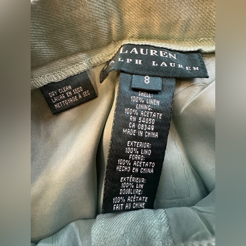 Lauren Ralph Lauren 100% Linen Cropped Trousers
Size 8 - Picture 5 of 5